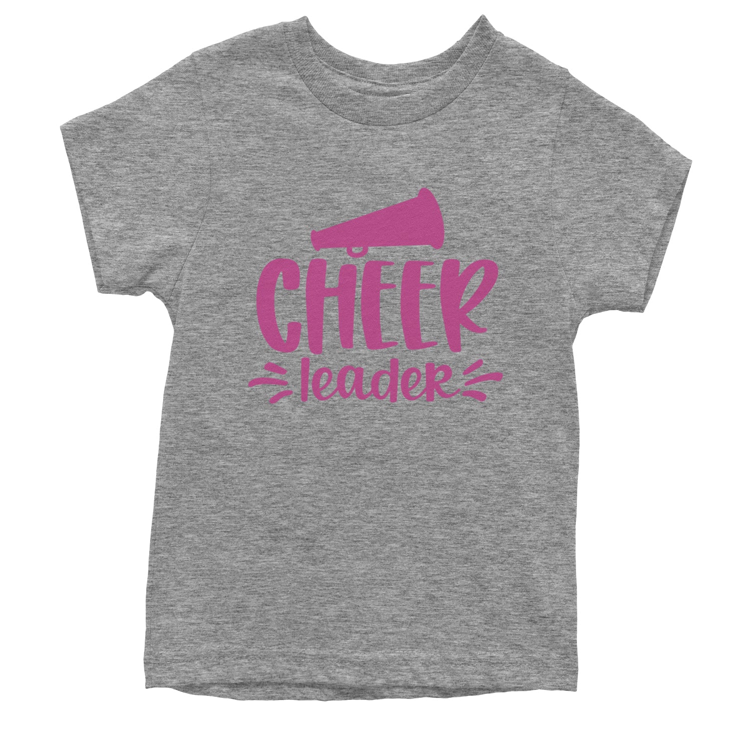 Cheerleader Bullhorn Youth T-shirt Heather Grey