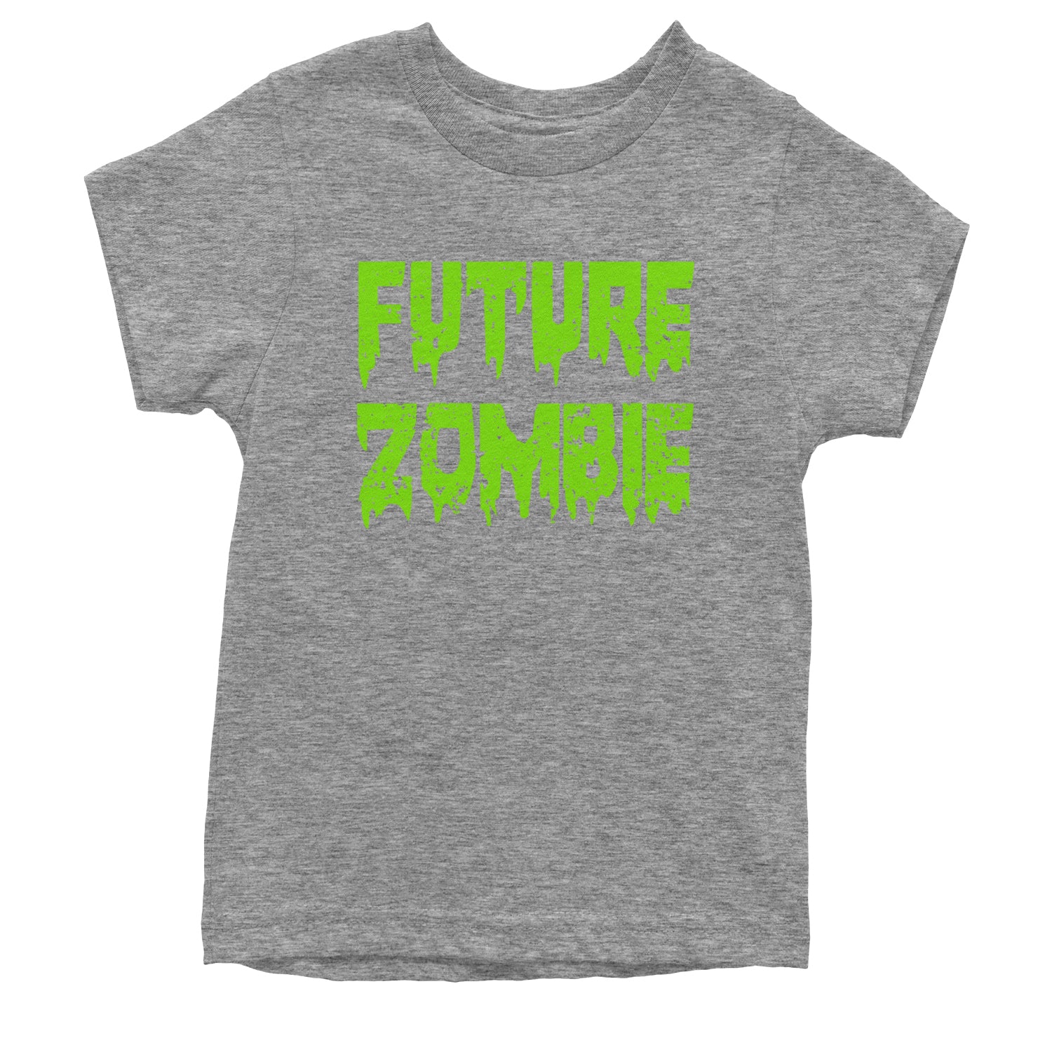 Future Zombie Horror Youth T-shirt Heather Grey