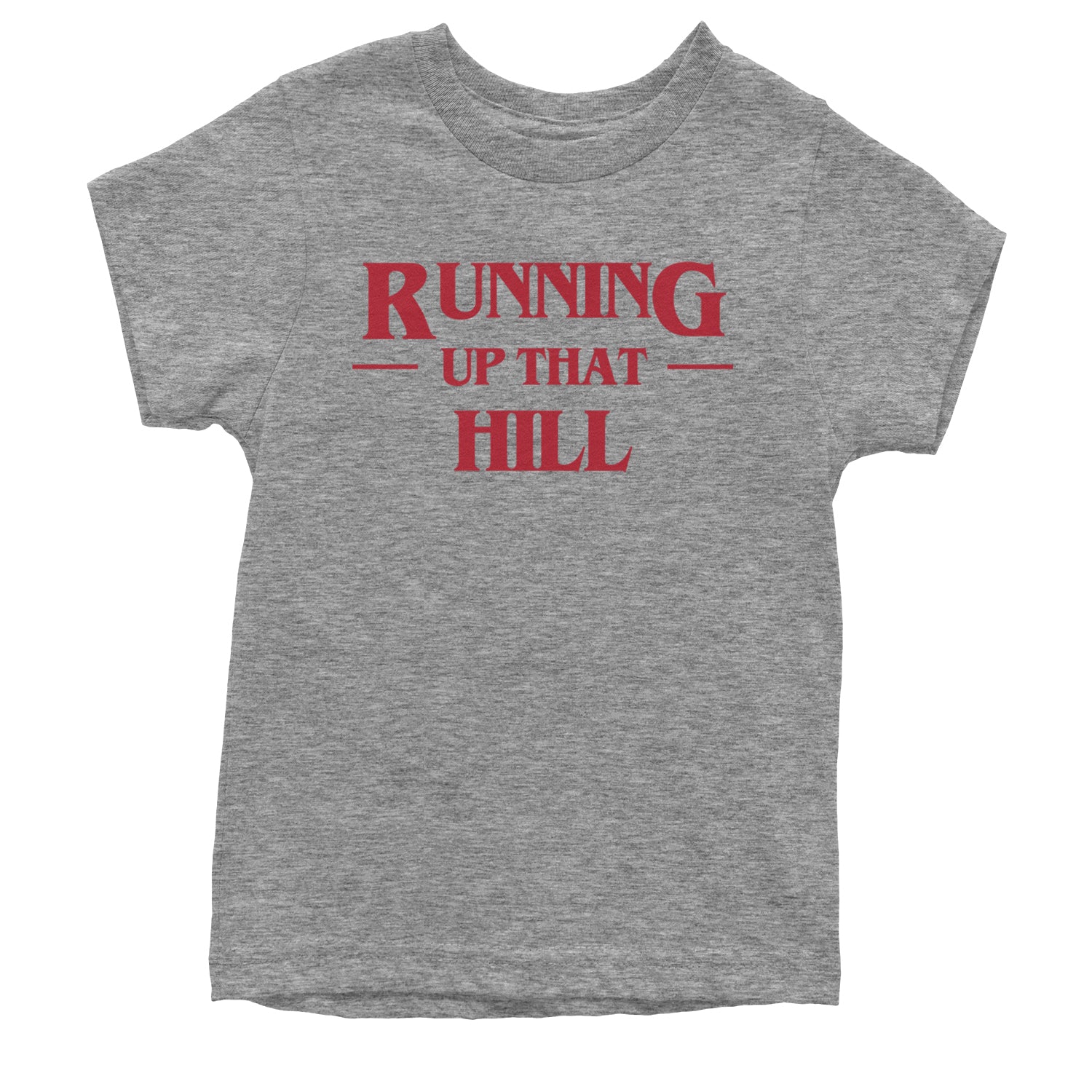 Running Up That Hill Youth T-shirt Heather Grey