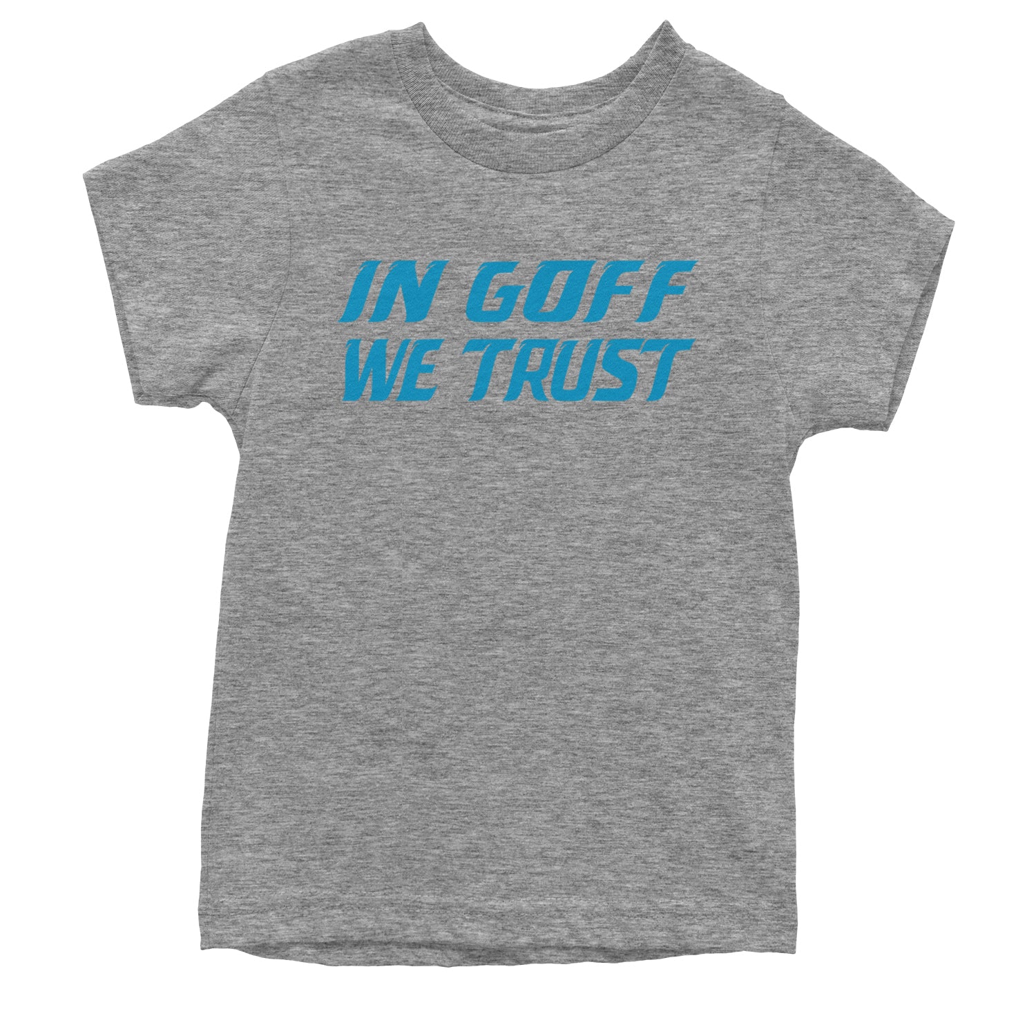 In Goff We Trust Detroit Youth T-shirt Heather Grey