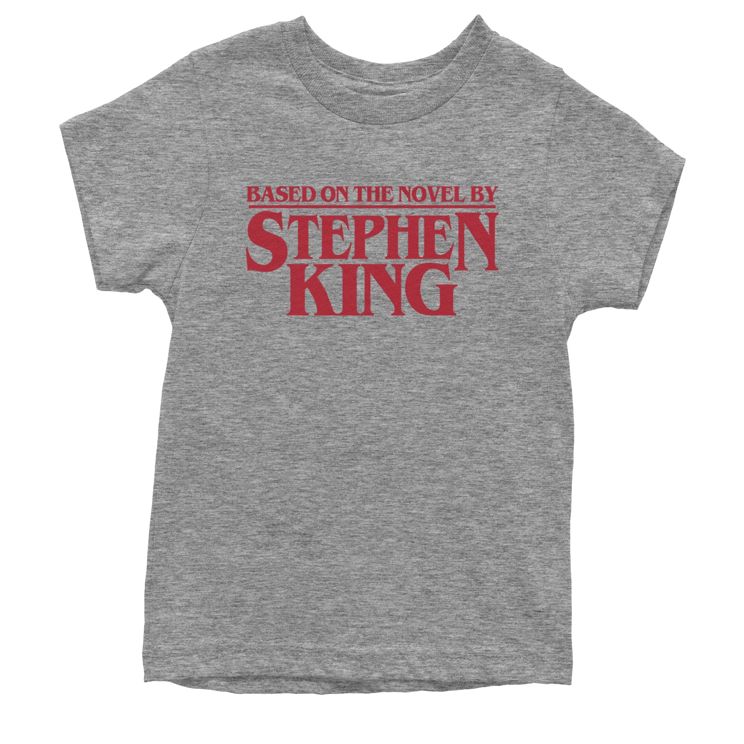 Based On The Novel By Stephen King Youth T-shirt Heather Grey