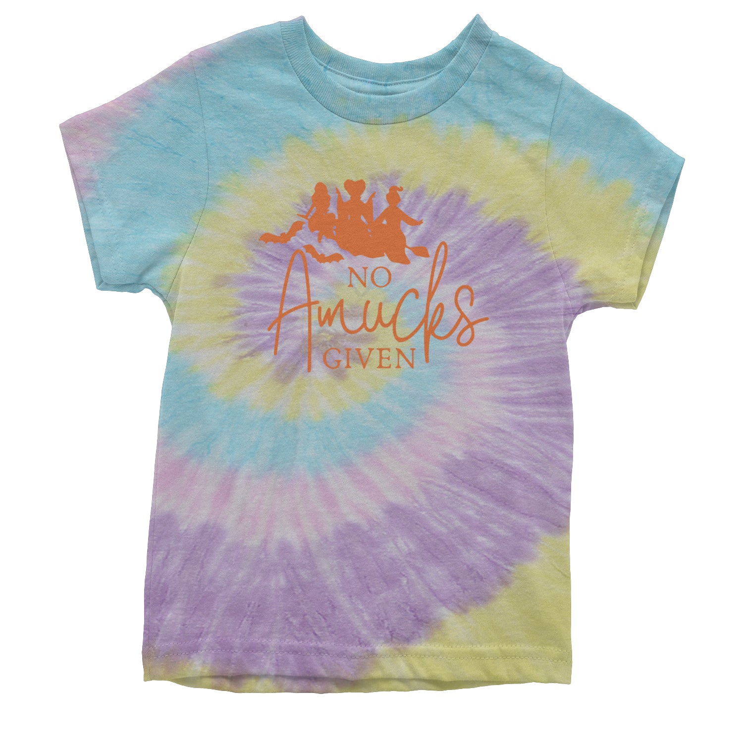 No Amucks Given Hocus Pocus Youth T-shirt Tie-Dye Jellybean