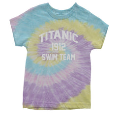 Titanic Swim Team 1912 Funny Cruise Youth T-shirt Tie-Dye Jellybean