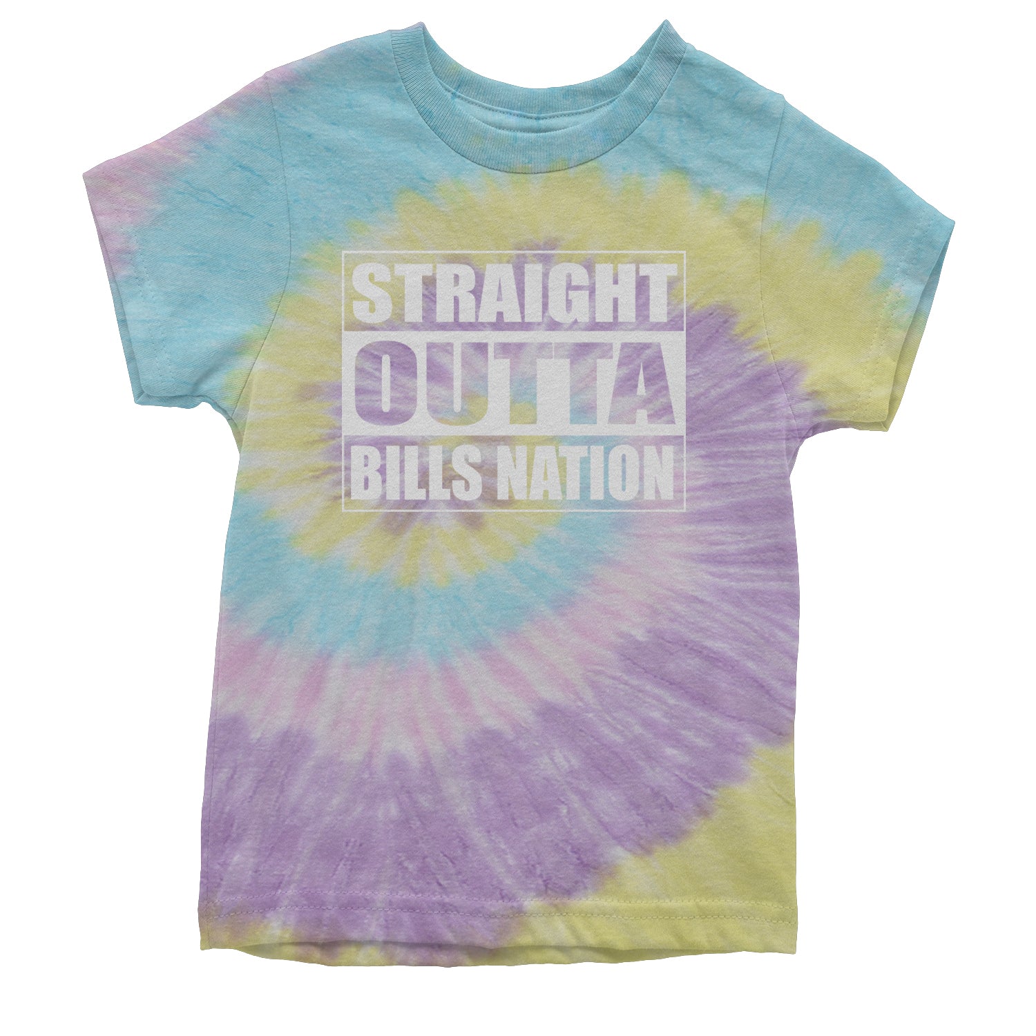 Straight Outta Bills Nation  Youth T-shirt Tie-Dye Jellybean