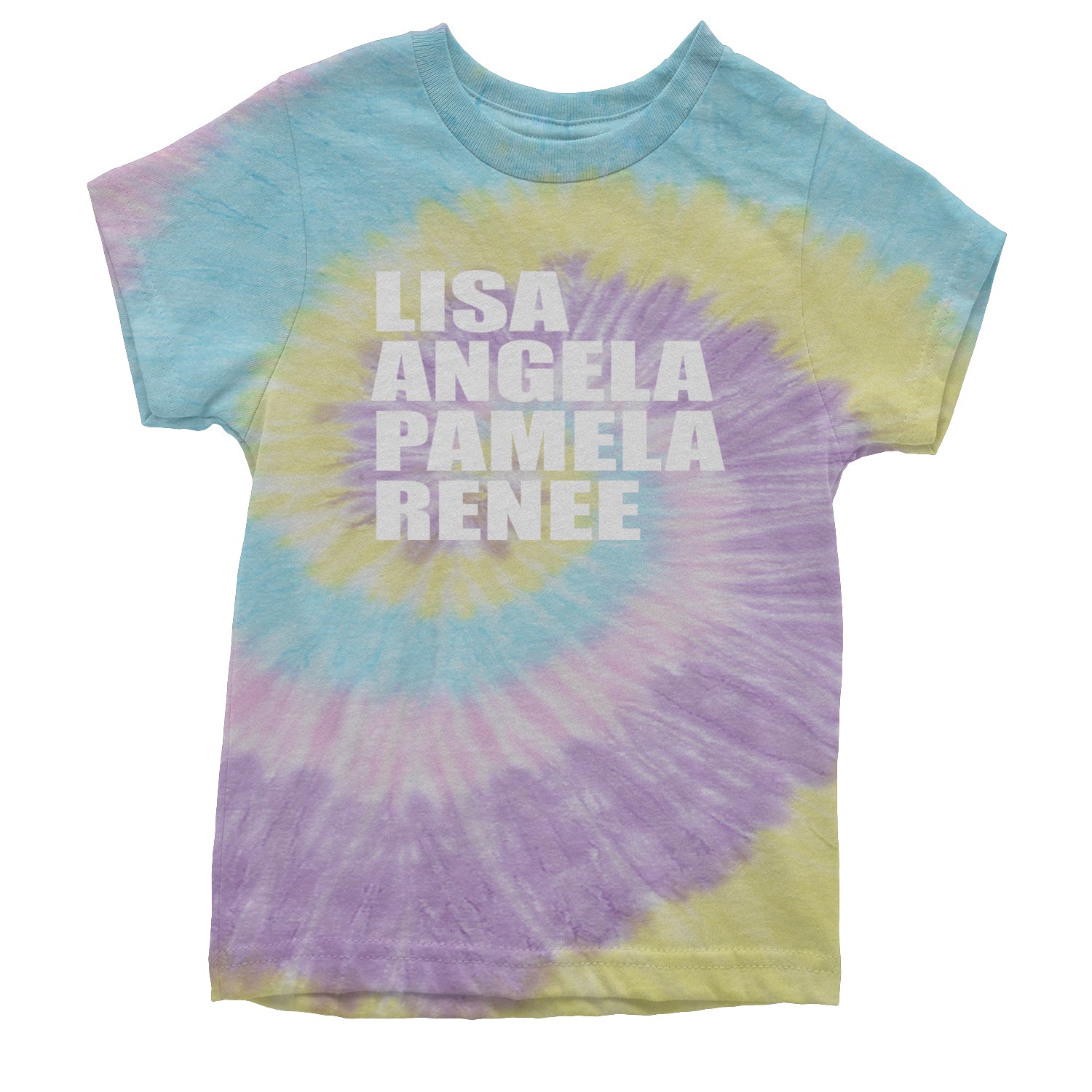 Lisa Angela Pamela Renee Around The Way Girl Youth T-shirt Tie-Dye Jellybean