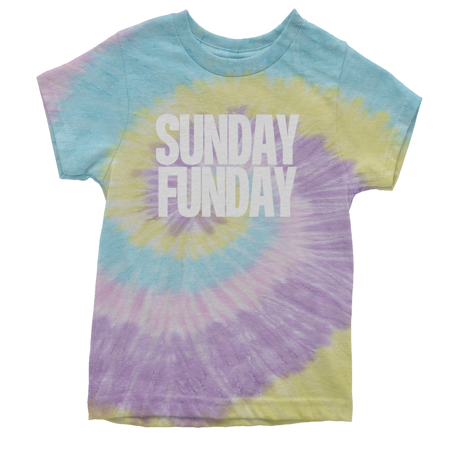 Sunday Funday  Youth T-shirt Tie-Dye Jellybean