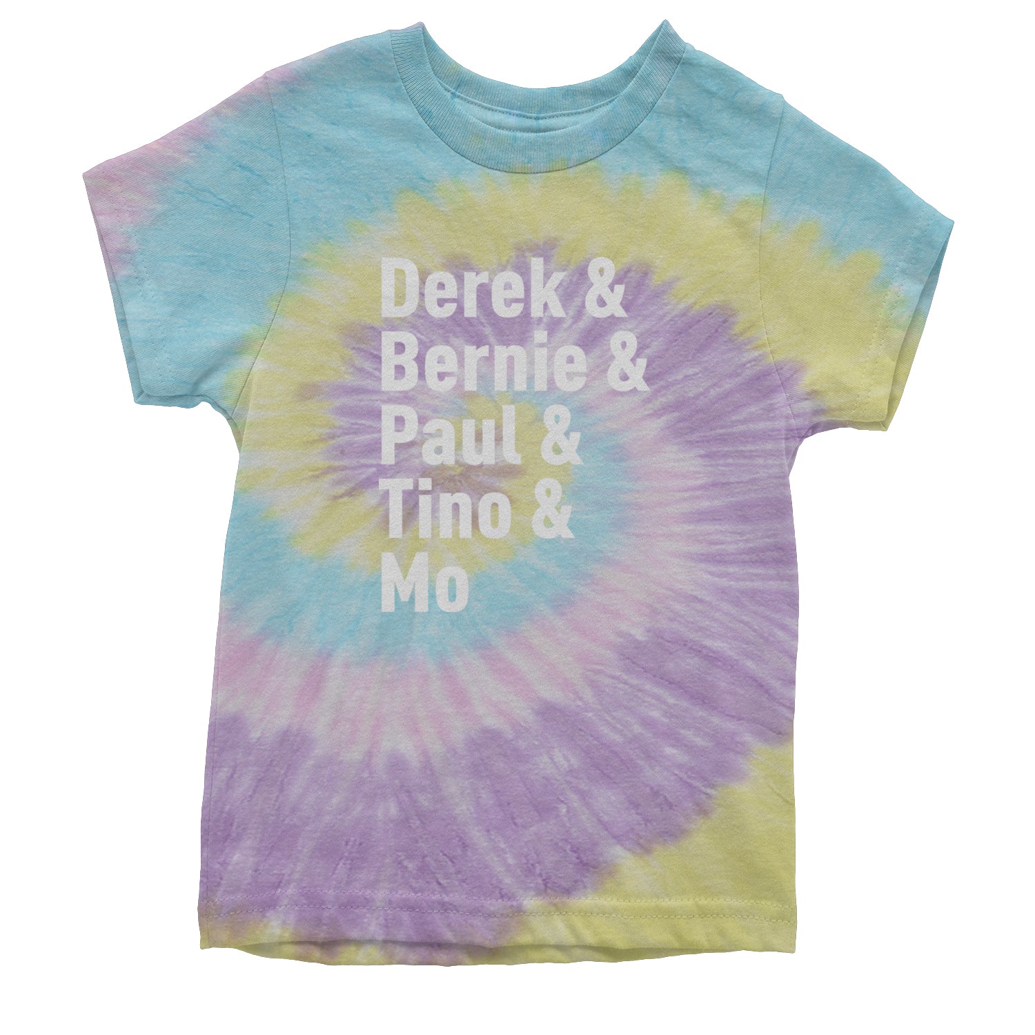 Derek & Bernie & Paul & Tino & Mo Youth T-shirt Tie-Dye Jellybean