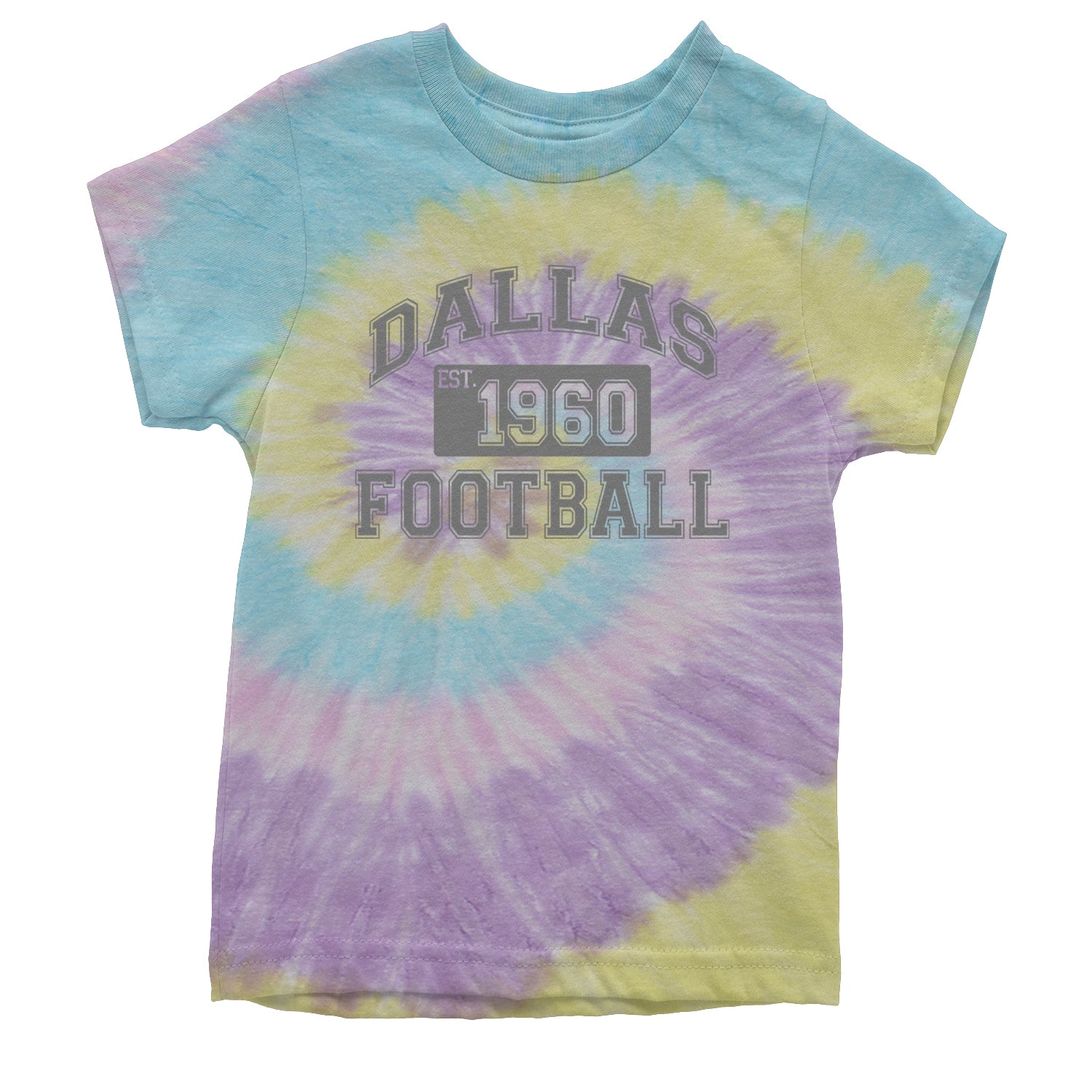 Dallas Football Established 1960 Youth T-shirt Tie-Dye Jellybean