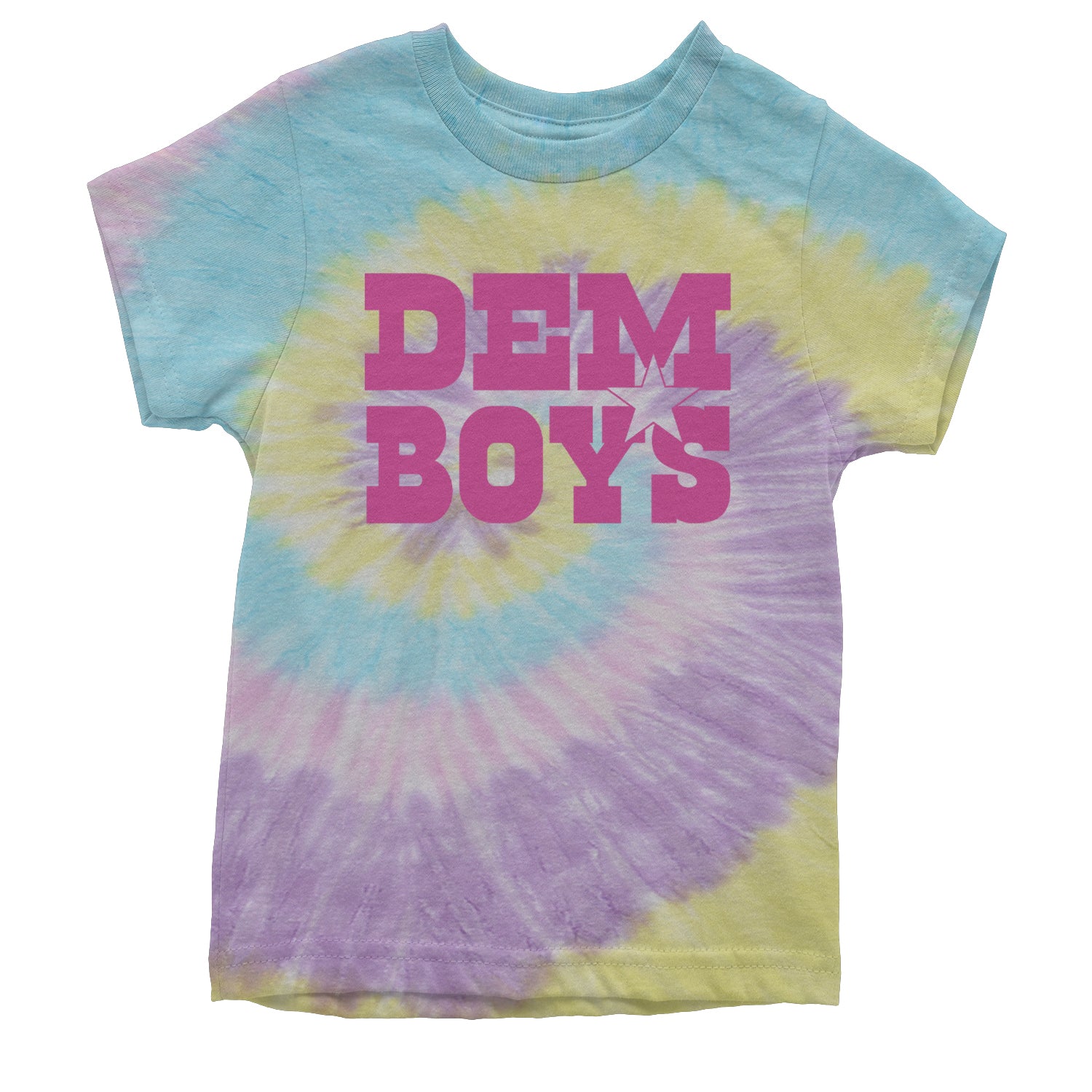 Dem Boys Hot Pink Dallas  Youth T-shirt Tie-Dye Jellybean