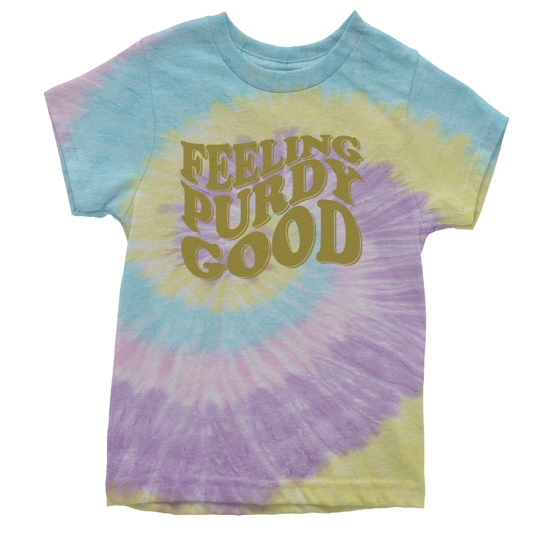 Feeling Purdy Good San Francisco Youth T-shirt Tie-Dye Jellybean