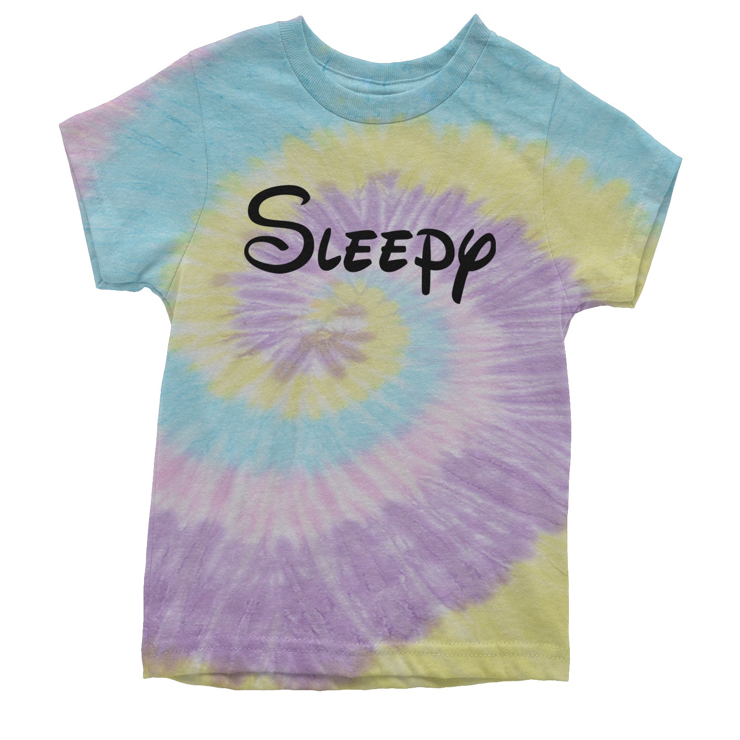 Sleepy - 7 Dwarfs Costume Youth T-shirt Tie-Dye Jellybean