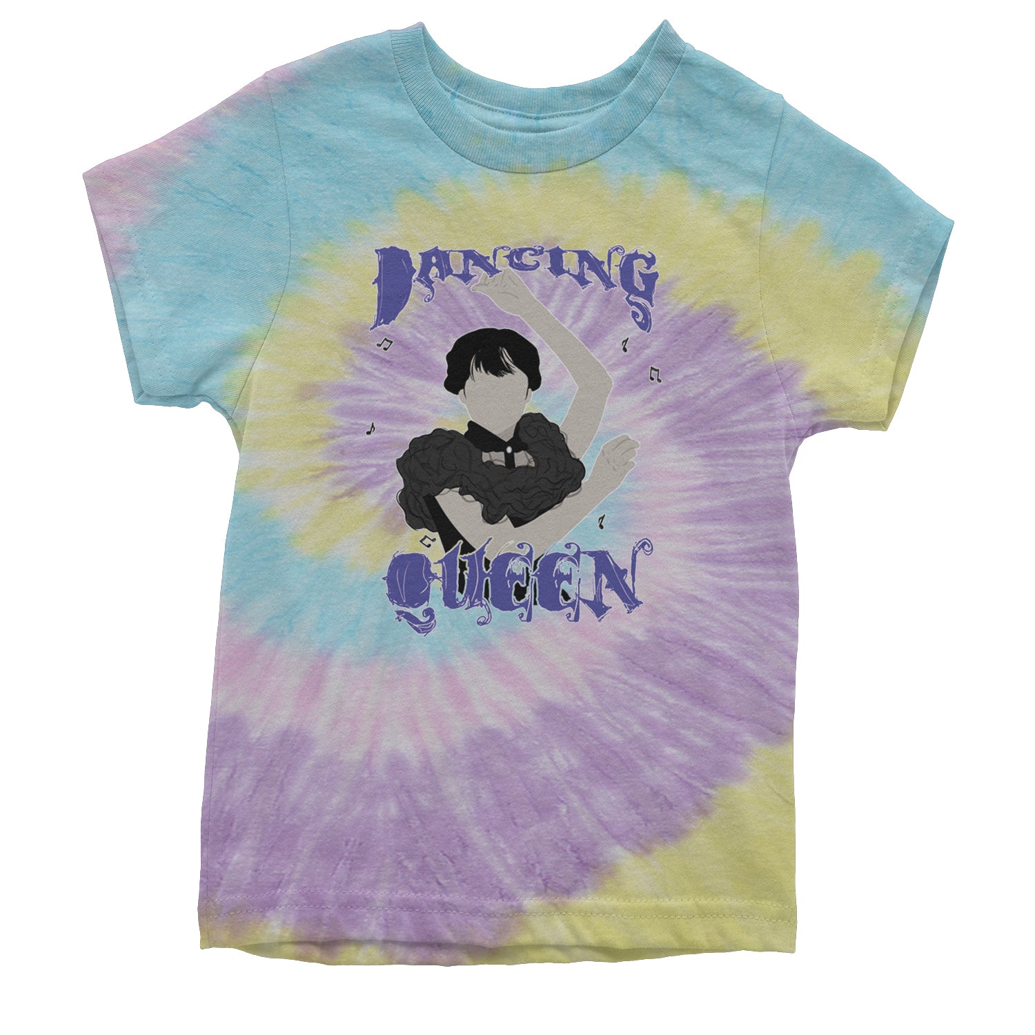 Wednesday Dancing Queen Youth T-shirt Tie-Dye Jellybean