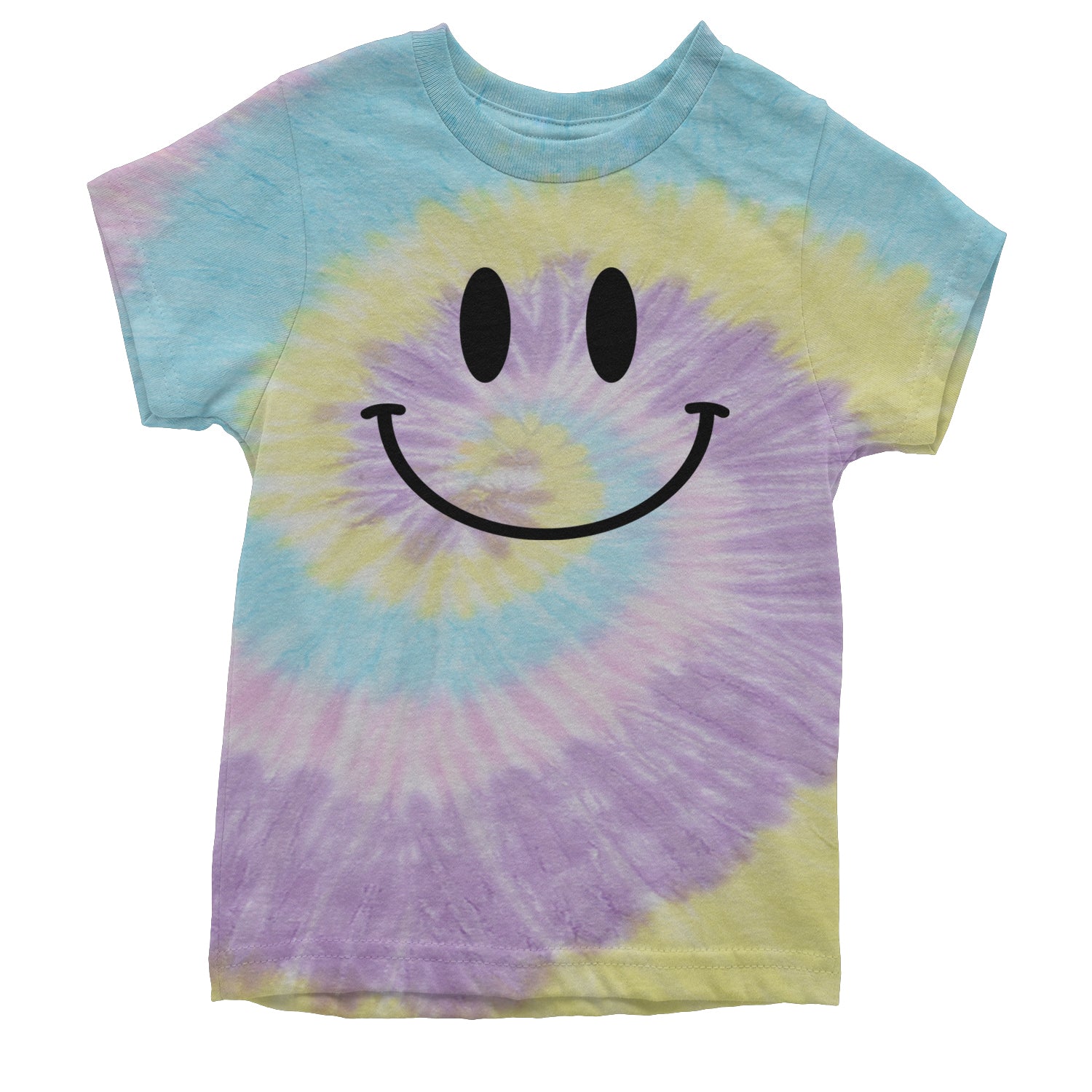 Smile Face Youth T-shirt Tie-Dye Jellybean