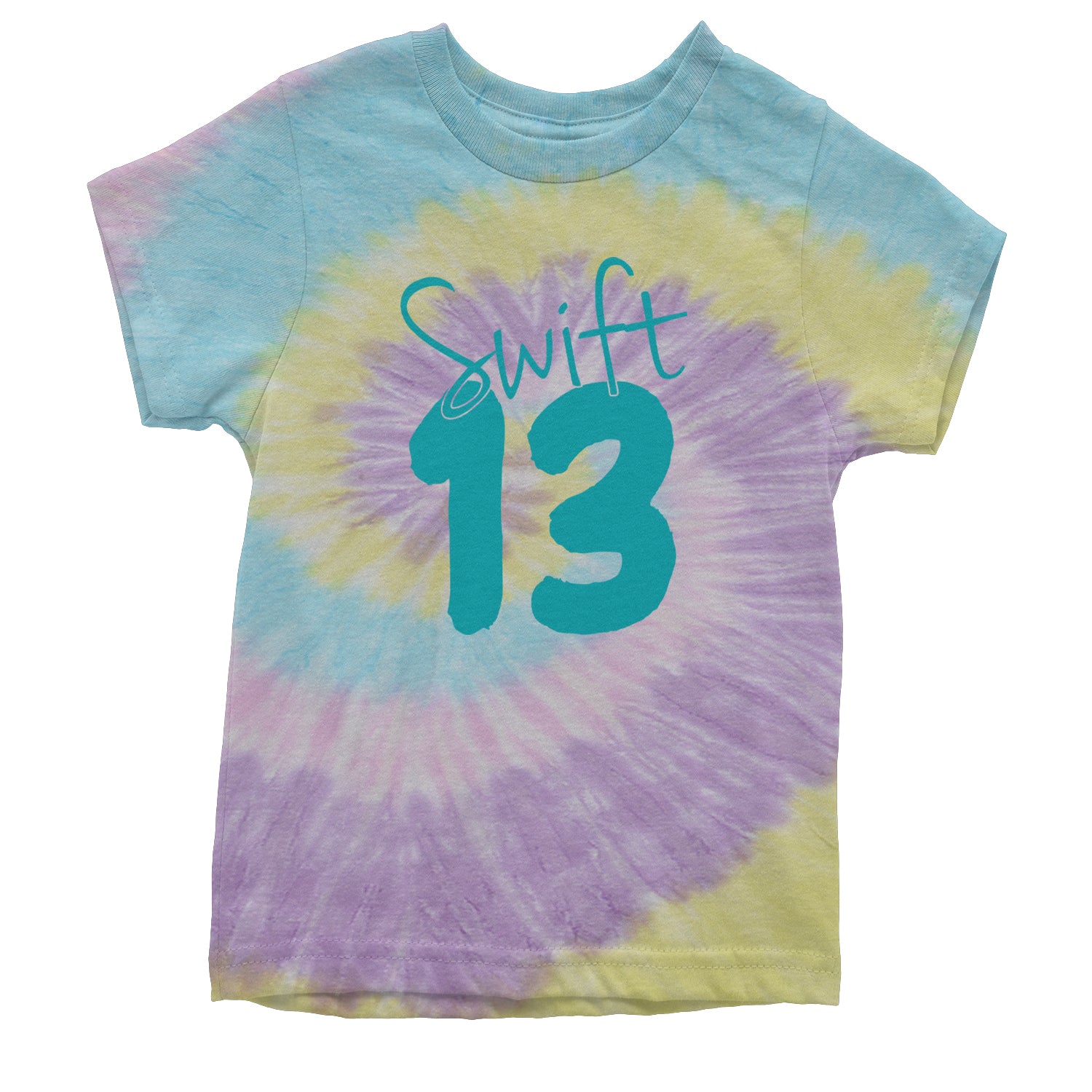 13 Swift 13 Lucky Number Era TTPD Youth T-shirt Tie-Dye Jellybean