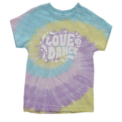 Love To Dance Youth T-shirt Tie-Dye Jellybean