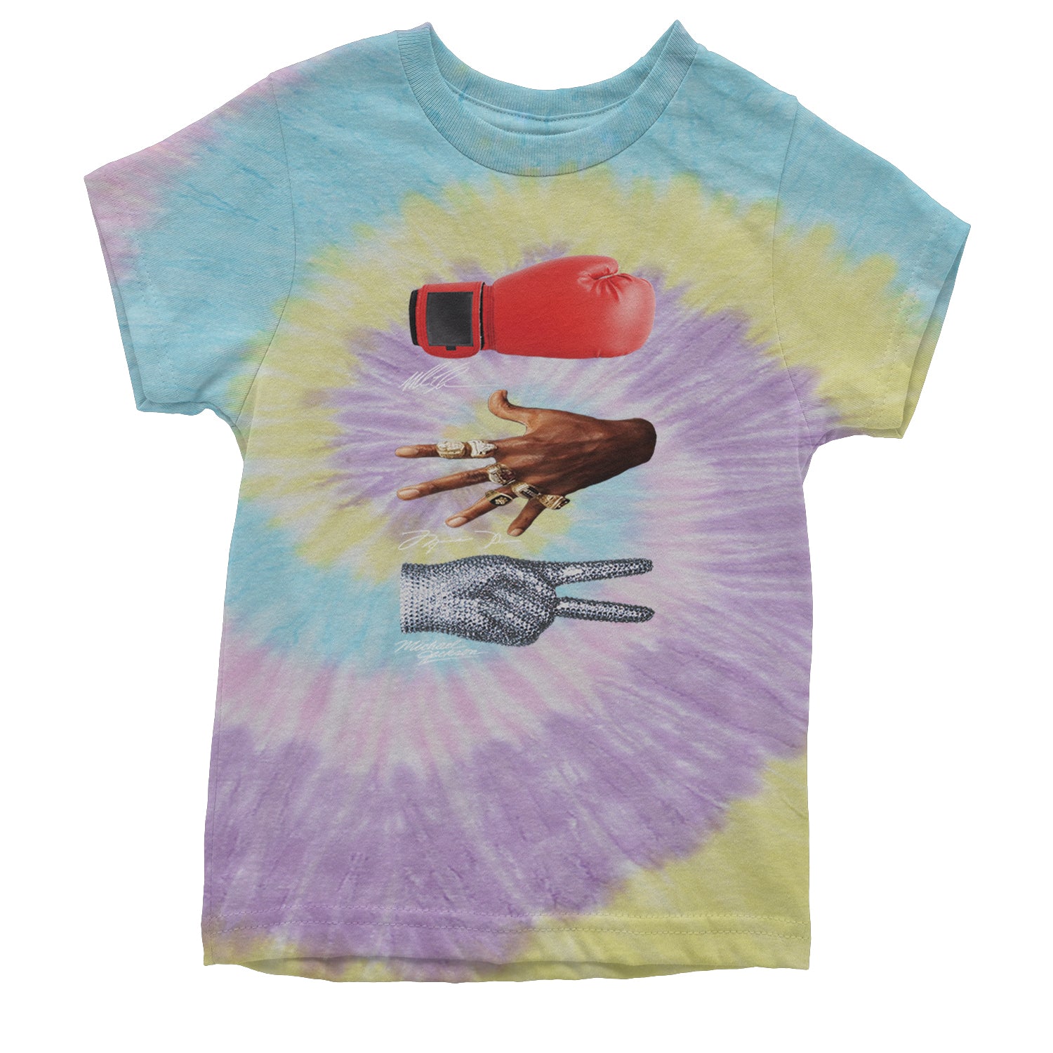 Tyson Jordan Jackson Iconic Michaels Youth T-shirt Tie-Dye Jellybean