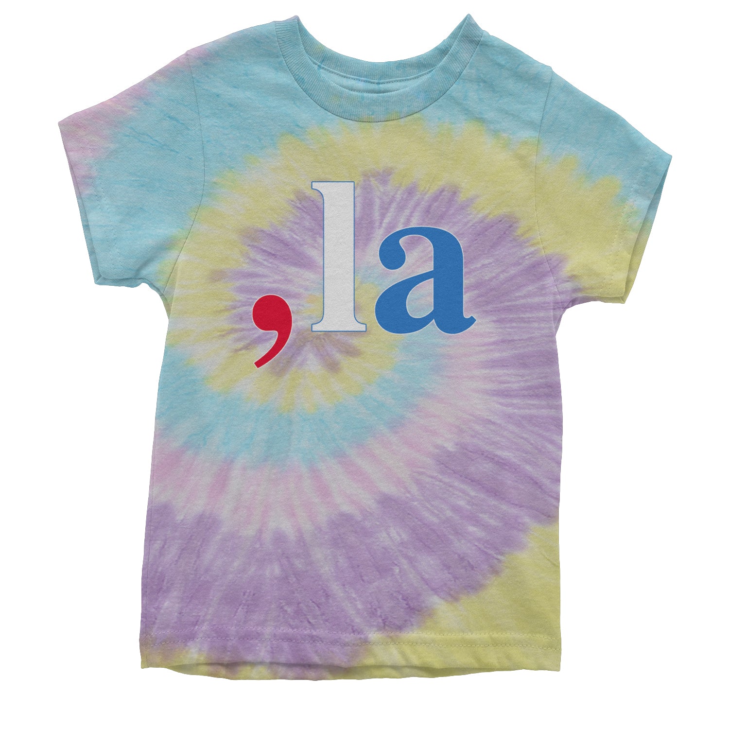 Comma-La - Support Kamala Harris For President 2024 Youth T-shirt Tie-Dye Jellybean