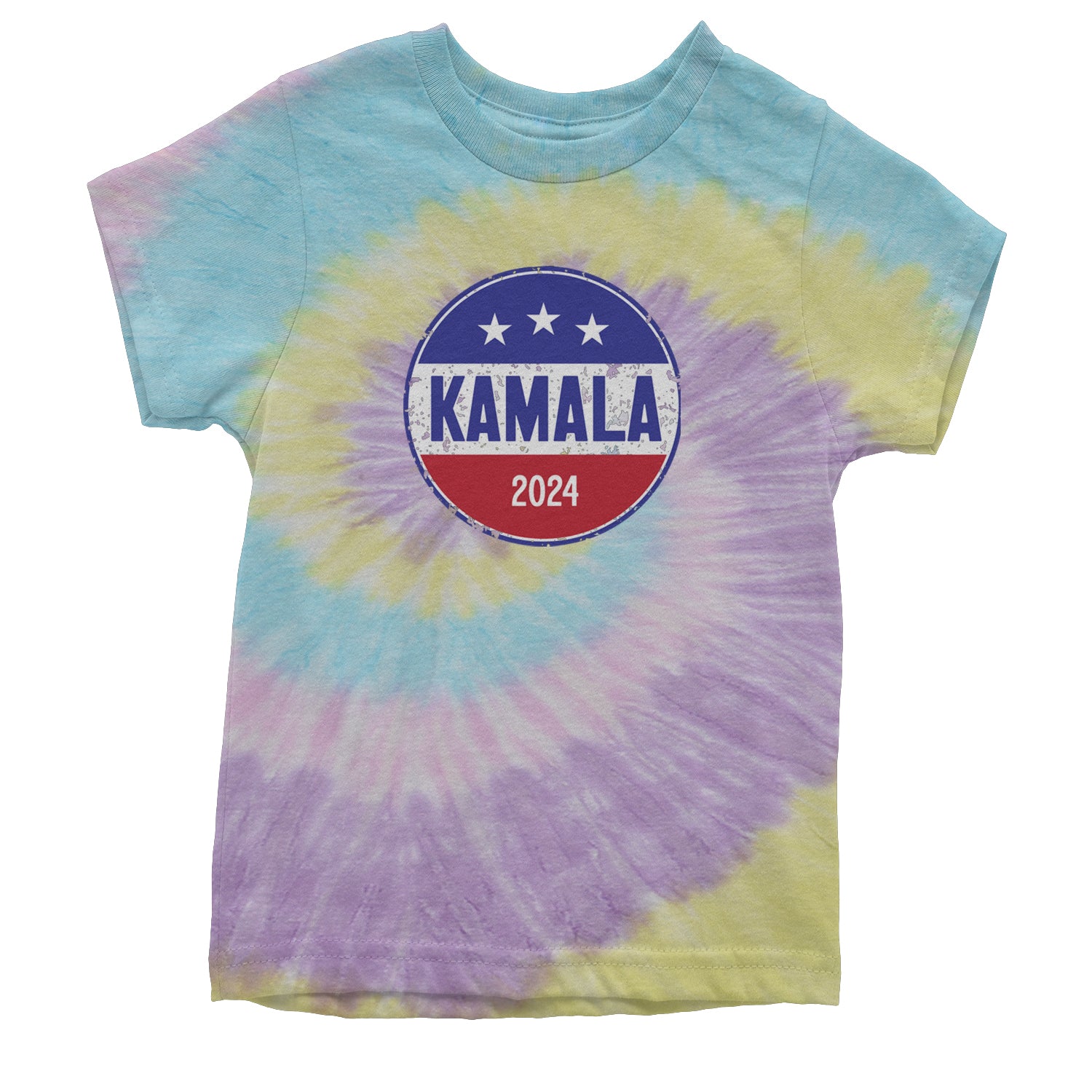 Kamala Badge 2024 - Kamala Harris For President 2024 Youth T-shirt Tie-Dye Jellybean