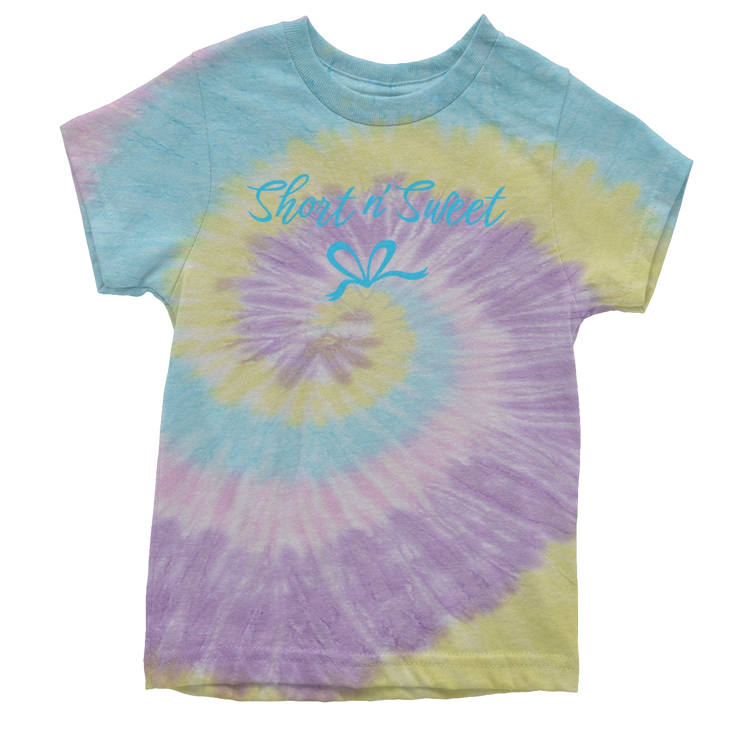 Bow Short N' Sweet Music Youth T-shirt Tie-Dye Jellybean