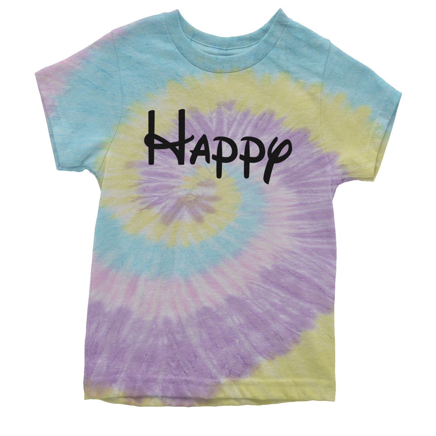 Happy - 7 Dwarfs Costume Youth T-shirt Tie-Dye Jellybean