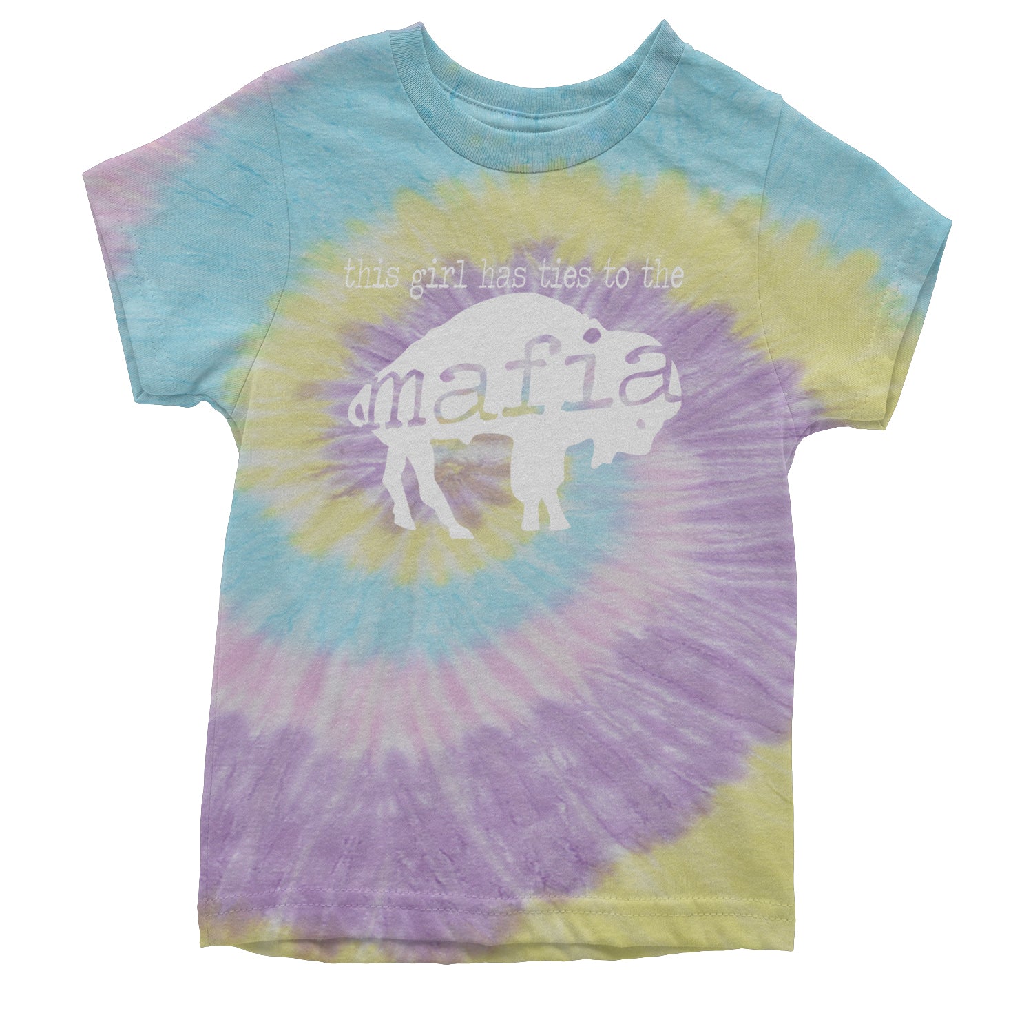 This Girl Has Ties To The Bills Mafia Youth T-shirt Tie-Dye Jellybean