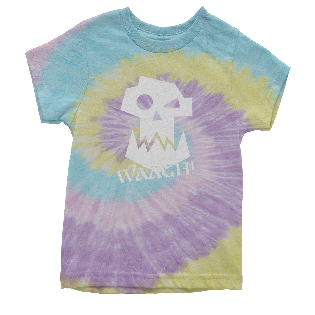Ork Miniature Tabletop Wargaming Waagh Youth T-shirt Tie-Dye Jellybean