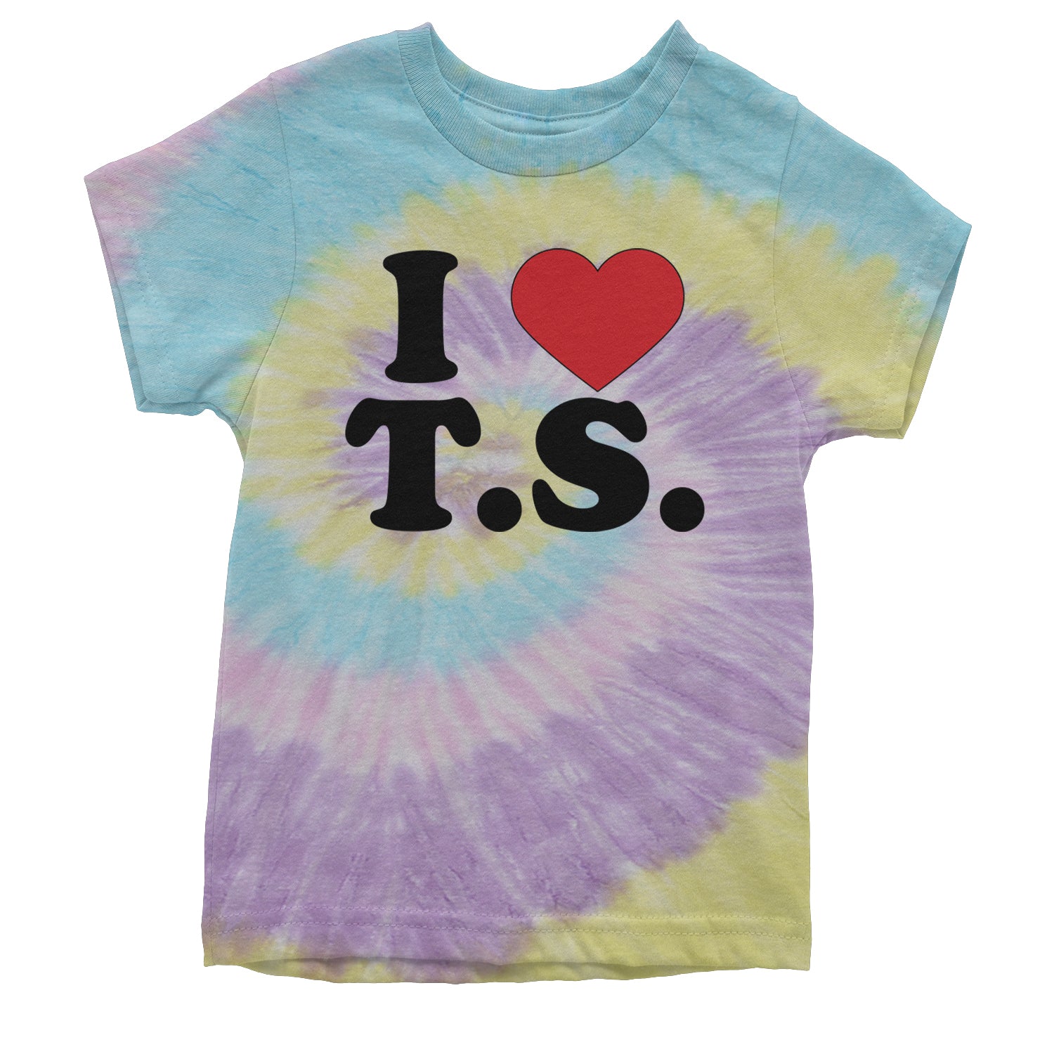 I Heart T.S. Concert Music Lover  Youth T-shirt Tie-Dye Jellybean