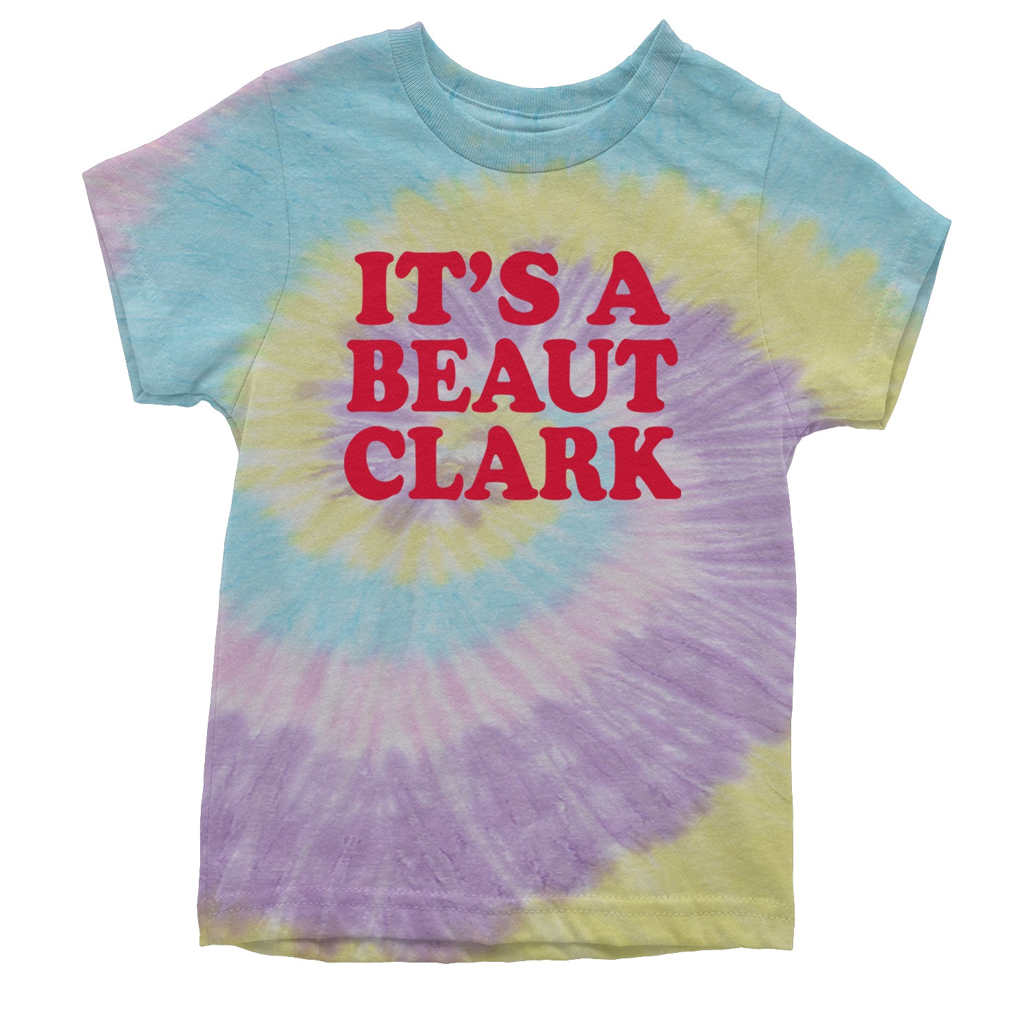 It's a Beaut Clark Festive Christmas Youth T-shirt Tie-Dye Jellybean