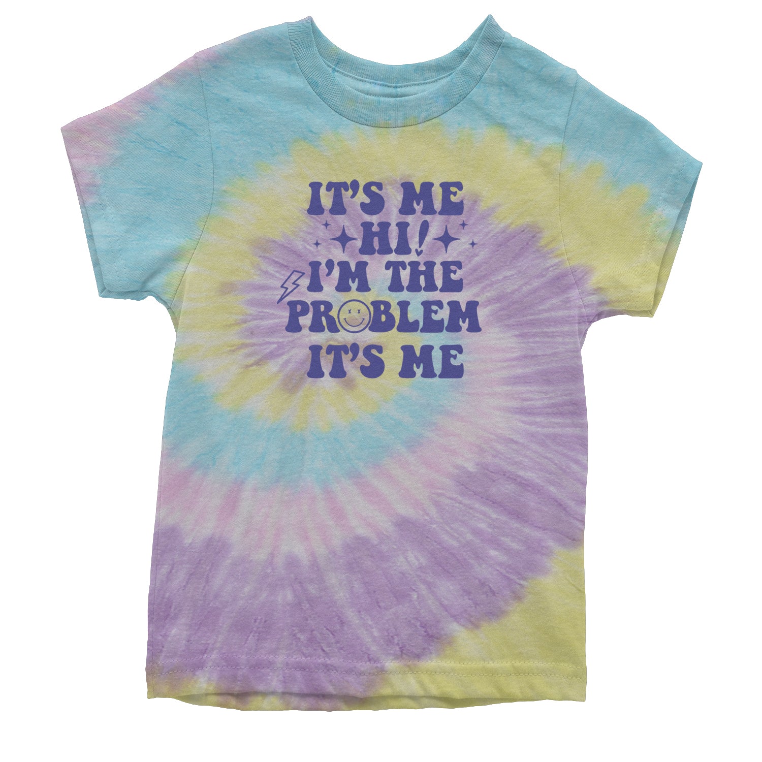 It's Me Hi I'm The Problem Youth T-shirt Tie-Dye Jellybean