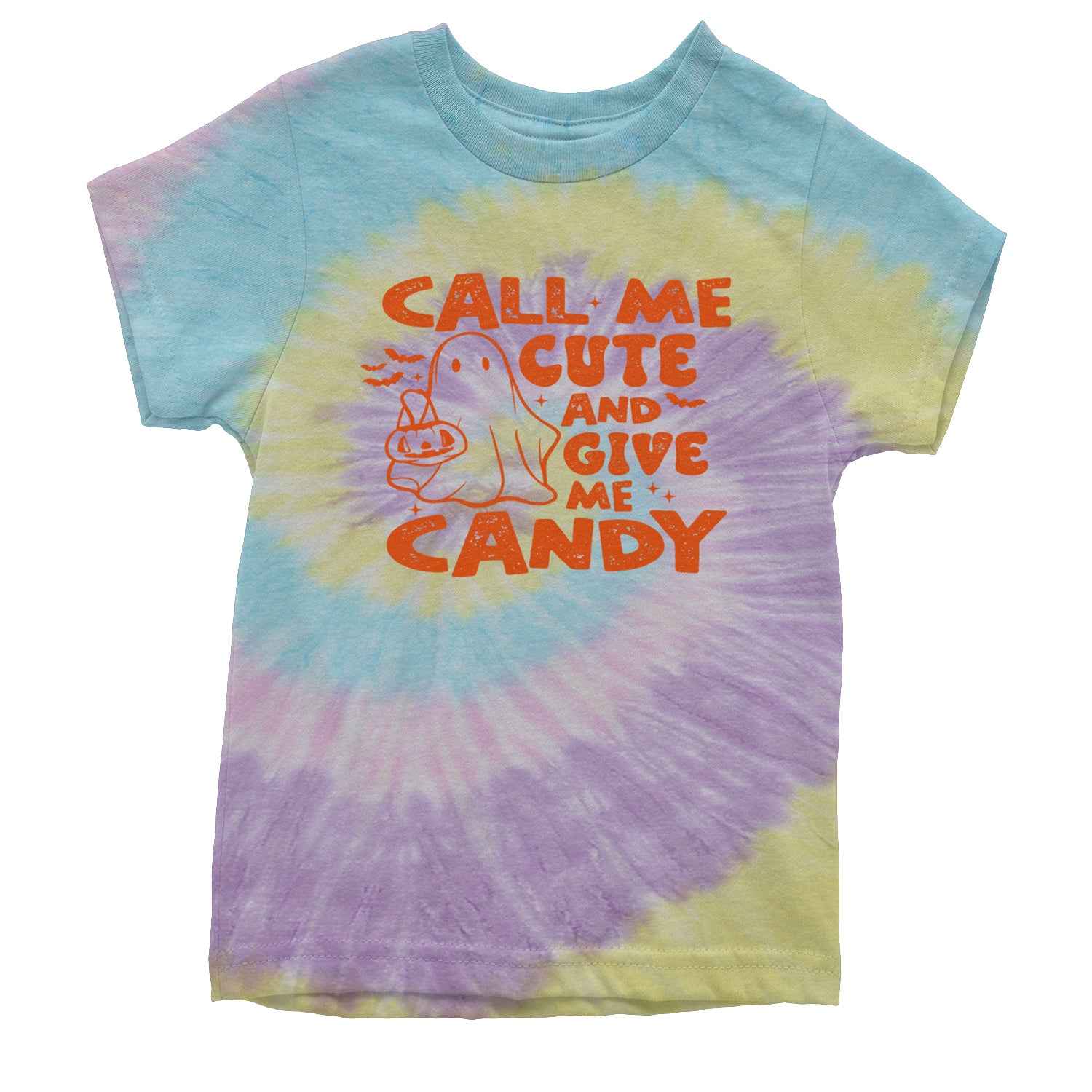 Call Me Cute And Give Me Candy Youth T-shirt Tie-Dye Jellybean