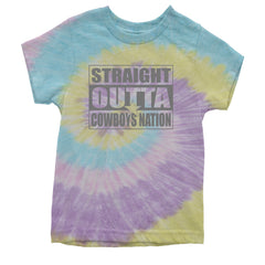 Straight Outta Cowboys Nation   Youth T-shirt Tie-Dye Jellybean