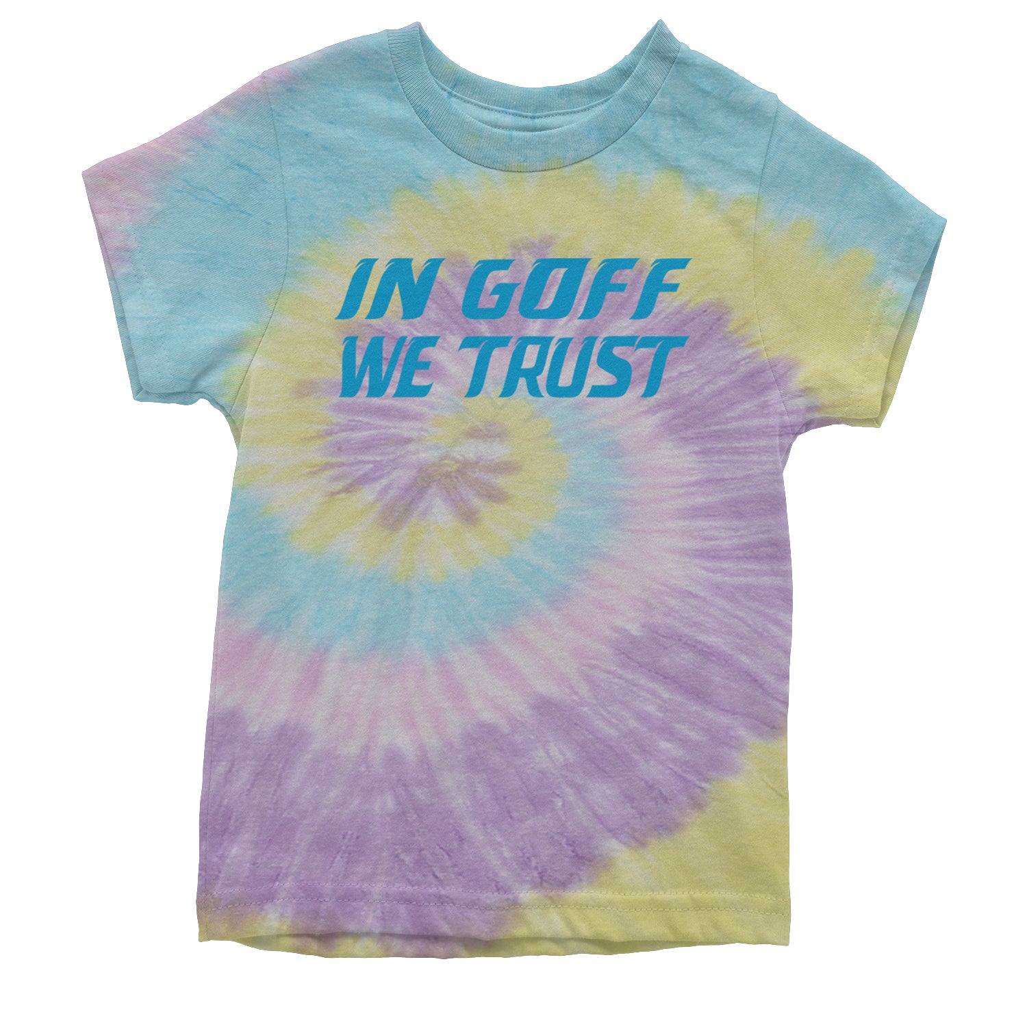 In Goff We Trust Detroit Youth T-shirt Tie-Dye Jellybean