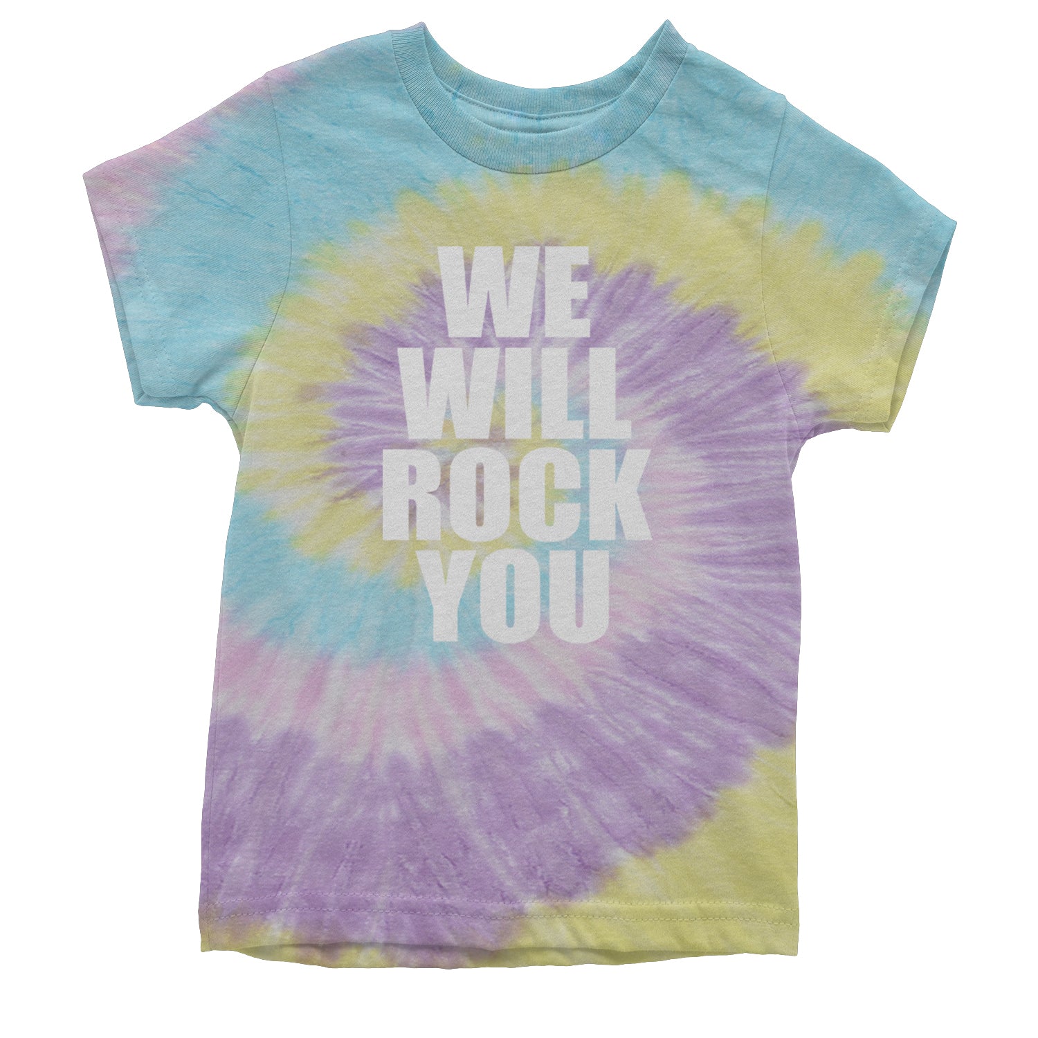 We Will Rock You Youth T-shirt Tie-Dye Jellybean