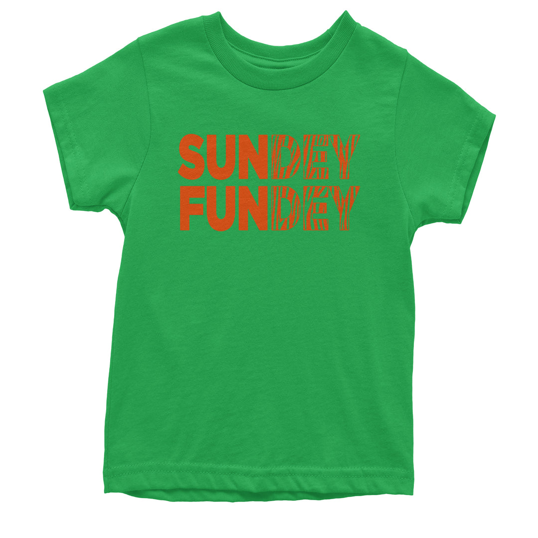 SunDEY FunDEY Sunday FundayYouth T-shirt Kelly Green