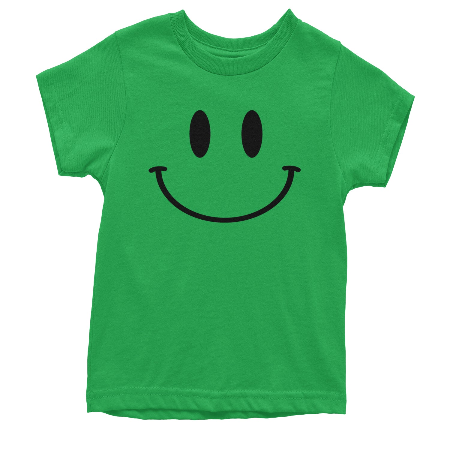 Smile Face Youth T-shirt Kelly Green