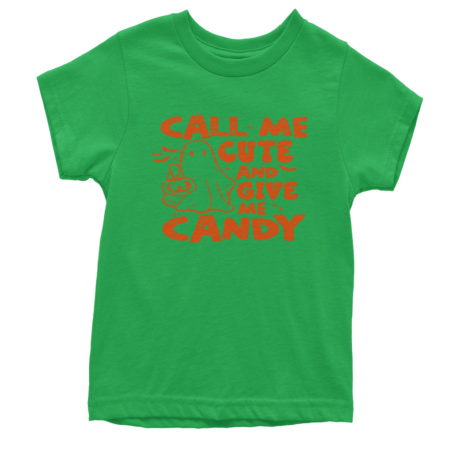 Call Me Cute And Give Me Candy Youth T-shirt Kelly Green