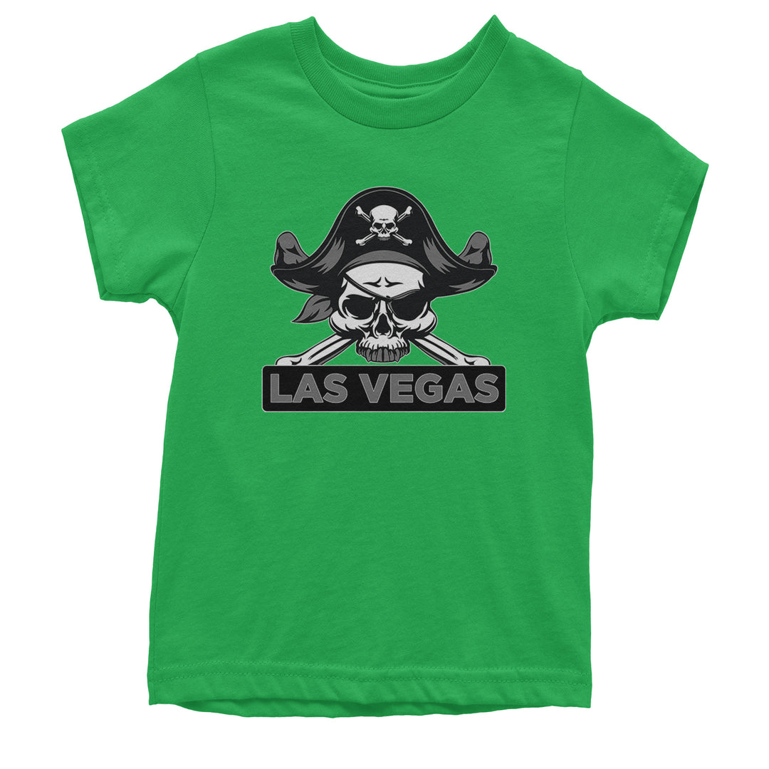 Raider Skull Straight Outta Las Vegas Youth T-shirt Kelly Green
