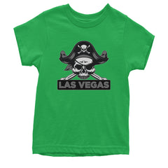 Raider Skull Straight Outta Las Vegas Youth T-shirt Kelly Green