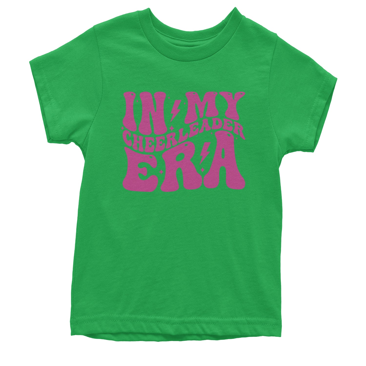 In My Cheerleader Era Youth T-shirt Kelly Green