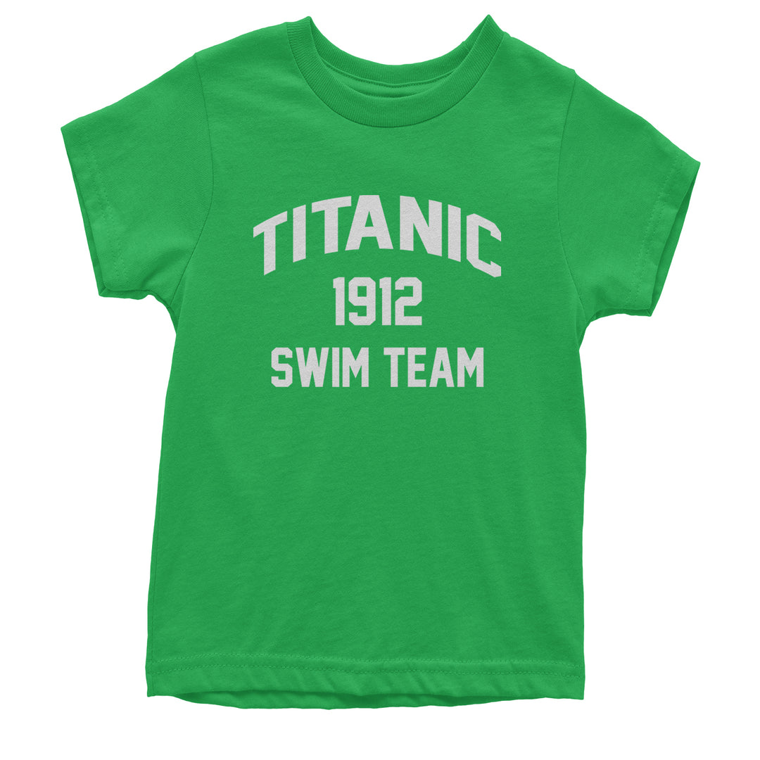 Titanic Swim Team 1912 Funny Cruise Youth T-shirt Kelly Green
