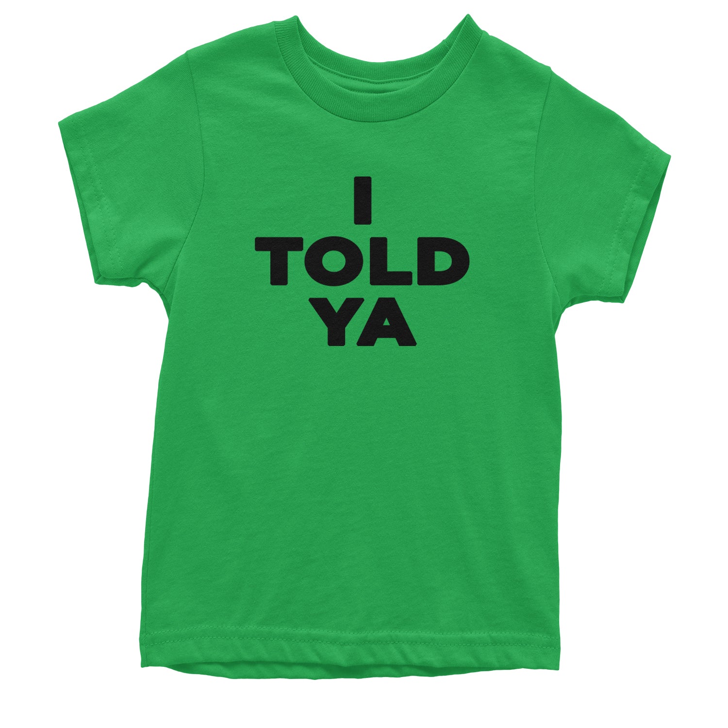 I Told Ya Challenger Black Print Youth T-shirt Heather Grey