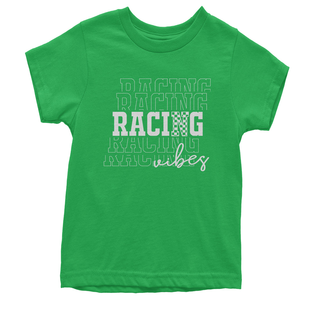 Racing Vibes Youth T-shirt Kelly Green