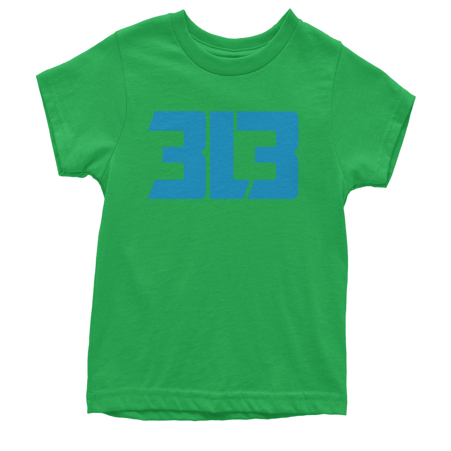 3L3 From The 313 Detroit Football Youth T-shirt Kelly Green