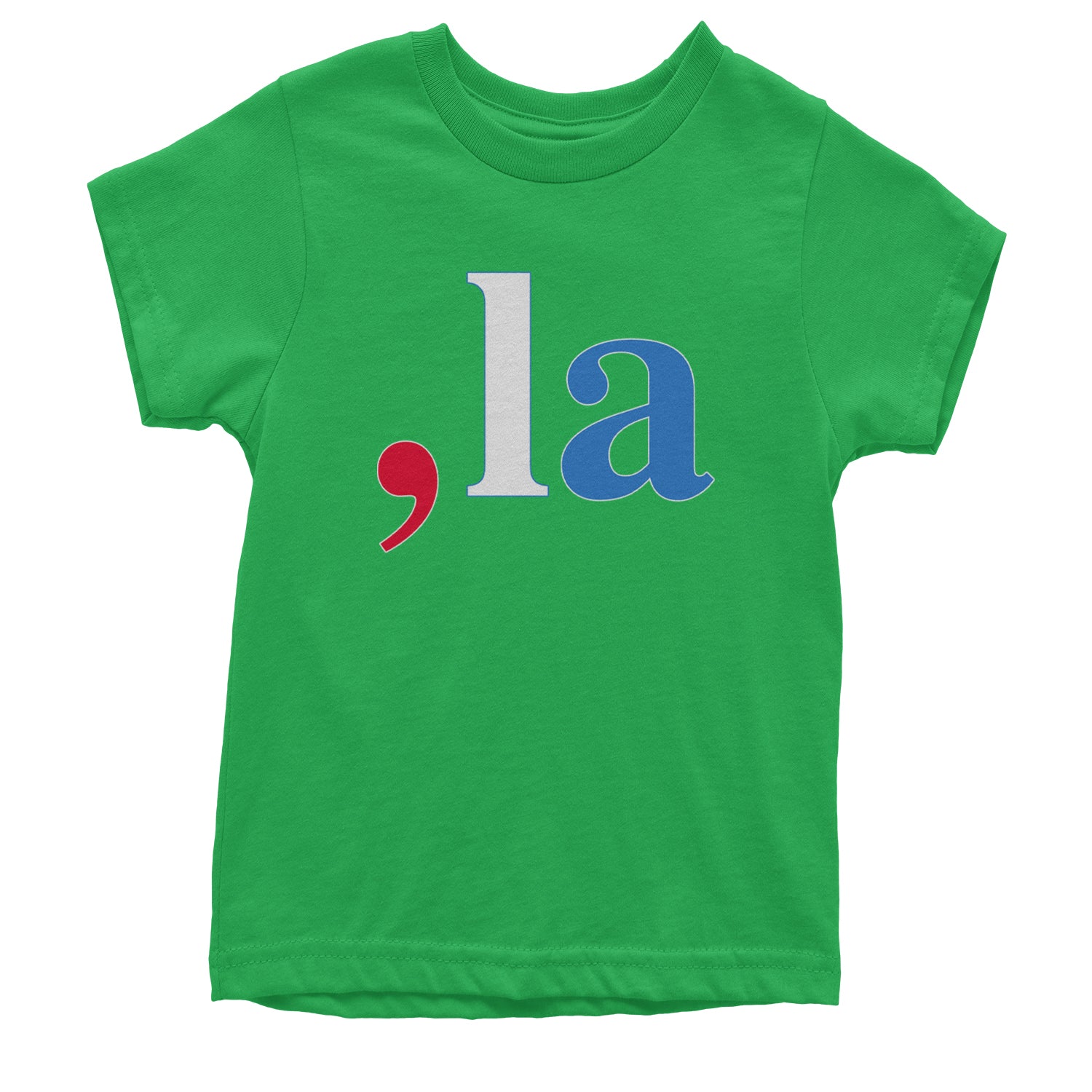 Comma-La - Support Kamala Harris For President 2024 Youth T-shirt Kelly Green