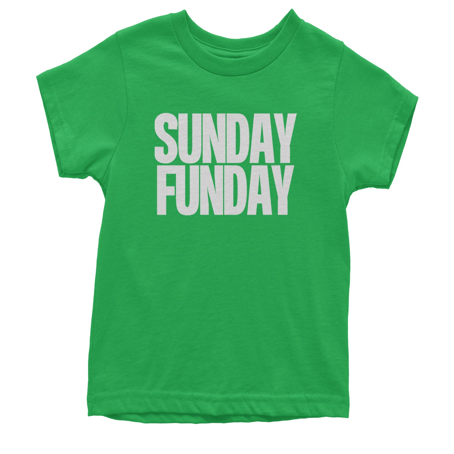 Sunday Funday  Youth T-shirt Kelly Green