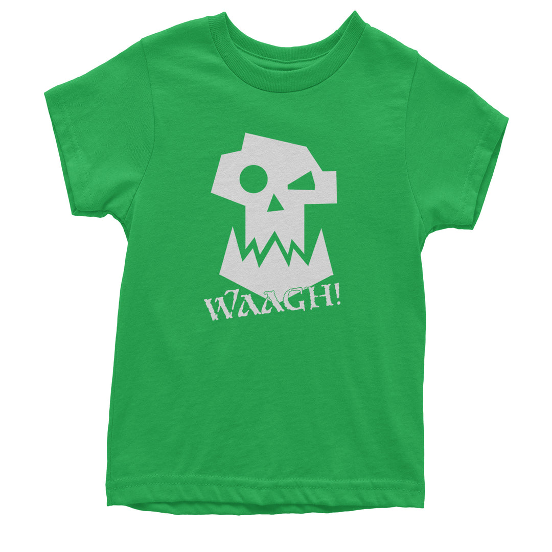 Ork Miniature Tabletop Wargaming Waagh Youth T-shirt Kelly Green