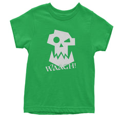 Ork Miniature Tabletop Wargaming Waagh Youth T-shirt Kelly Green