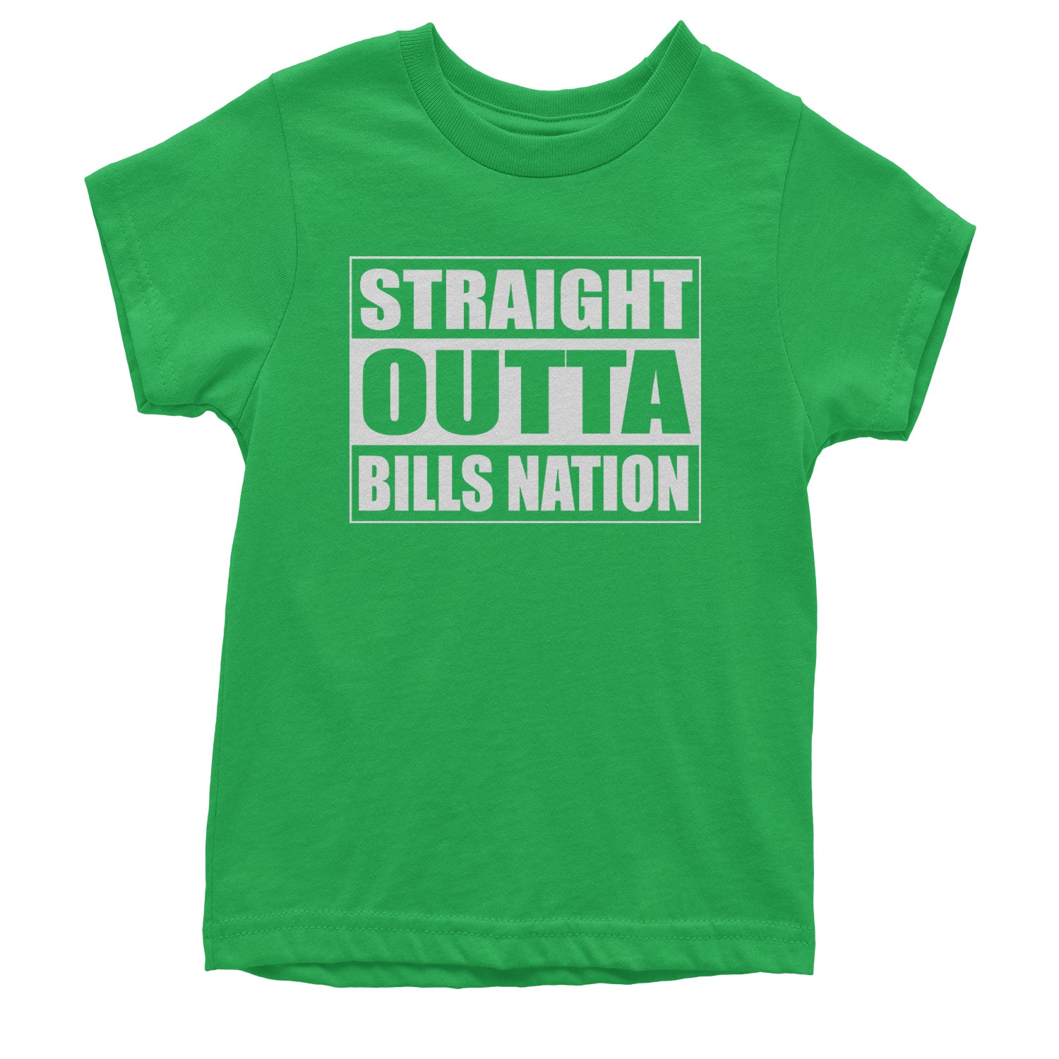 Straight Outta Bills Nation  Youth T-shirt Kelly Green