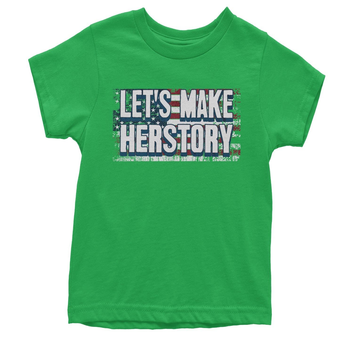 Lets Make Herstory - Support Kamala Harris For President 2024 Youth T-shirt Kelly Green