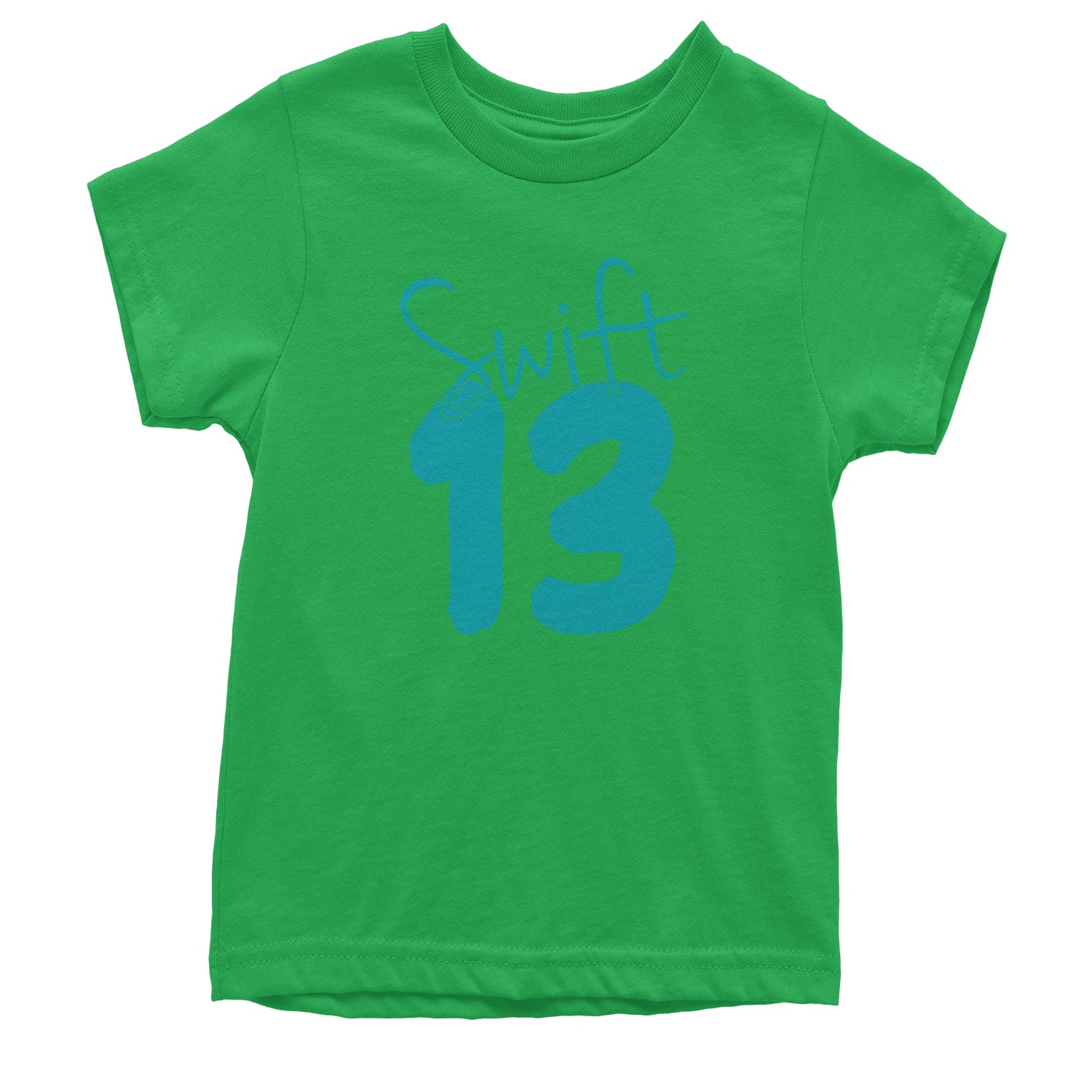 13 Swift 13 Lucky Number Era TTPD Youth T-shirt Kelly Green